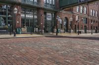 Cobblestone Streets and Mixed-Use Buildings in Toronto