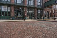 Cobblestone Streets and Mixed-Use Buildings in Toronto