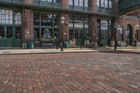 Cobblestone Streets and Mixed-Use Buildings in Toronto