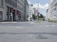 there is a empty city street with no people at this time of day, so it's not really difficult to see what is on the road