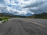 Colorado Asphalt Road and Beautiful Landscape