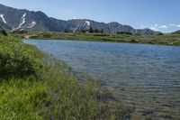 Colorado Day Landscape: Mountains and Lake