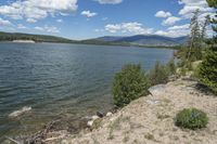 Colorado Day Landscape: Mountains and Lake