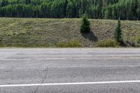 the stop sign is right on the empty highway that goes to nowhere, or to a forest