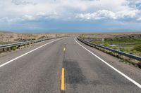 Colorado Highway Landscape: A Day with Beautiful Clouds