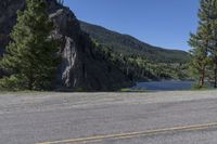 Colorado Landscape: Clear Sky Over a Mountain Lake