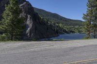 Colorado Landscape: Clear Sky Over a Mountain Lake