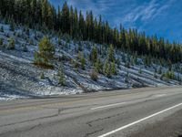 Colorado Landscape: Clouds on a Clear Winter Day