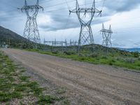 Colorado Landscape: A Gloomy Sky Over a Gravel Road