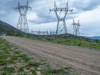 Colorado Landscape: A Gloomy Sky Over a Gravel Road