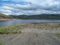 Colorado Landscape with Lake and Mountain View