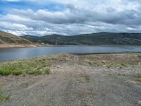 Colorado Landscape with Lake and Mountain View