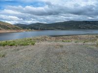 Colorado Landscape with Lake and Mountain View