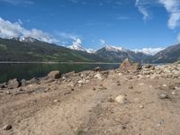 Colorado Landscape: Lake and Mountains