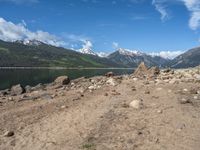 Colorado Landscape: Lake and Mountains