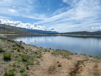 Colorado Landscape: Majestic Mountains and Tranquil Lake