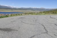 Colorado Landscape: Mountain and Lake under Clear Skies