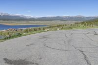 Colorado Landscape: Mountain and Lake under Clear Skies