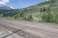 Colorado Landscape: Mountain Pass with Asphalt Road