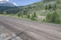 Colorado Landscape: Mountain Pass with Asphalt Road