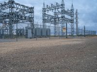 Colorado Landscape: Power Plant Surrounded by Gravel