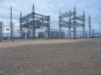 Colorado Landscape: Power Plant Surrounded by Gravel and Sand