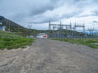 Colorado Landscape with Power Plant and Construction