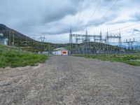 Colorado Landscape with Power Plant and Construction