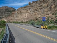 Colorado Landscape: Road with Armco Barrier