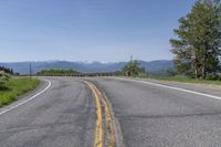 Colorado Landscape: Road with Clear Sky