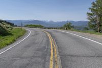 Colorado Landscape: Road with Clear Sky