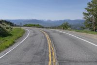 Colorado Landscape: Road with Clear Sky