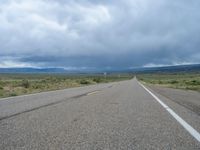 Colorado Landscape: Road under a Gloomy Sky