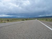 Colorado Landscape: Road under a Gloomy Sky