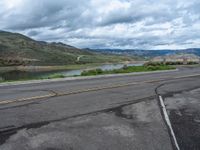 Colorado Landscape: Road, Lake, and Campground