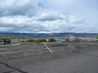 Colorado Landscape: Road to the Lake with Nature Surrounding