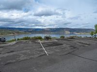 Colorado Landscape: Road to the Lake with Nature Surrounding