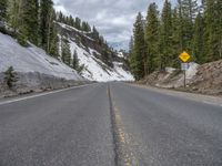 Colorado Landscape: Road Covered in Snow