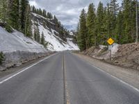 Colorado Landscape: Road Covered in Snow