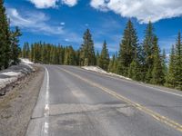 Colorado Landscape: Road Towards the Summit in the USA