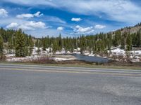 Colorado Landscape: Snowy Road Amidst Nature