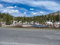 Colorado Landscape: Snowy Road Amidst Nature