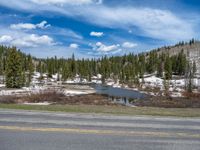 Colorado Landscape: Snowy Road Amidst Nature