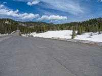 Colorado Landscape: Snowy Mountains and Frozen Lake