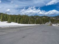 Snowy Road Through the Colorado Landscape