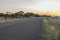 Colorado Landscape at Sunrise: A Road that Stretches into the Horizon