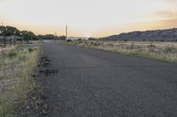 Colorado Landscape at Sunrise: A Road that Stretches into the Horizon