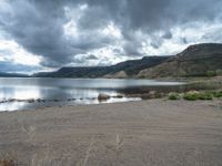 Colorado Landscape in USA: Open Space with Beach by the Lake