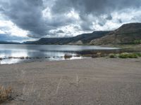 Colorado Landscape in USA: Open Space with Beach by the Lake