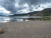 Colorado Landscape in USA: Open Space with Beach by the Lake